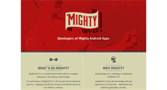 Desktop Screenshot of mightydevco.com