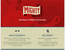 Tablet Screenshot of mightydevco.com